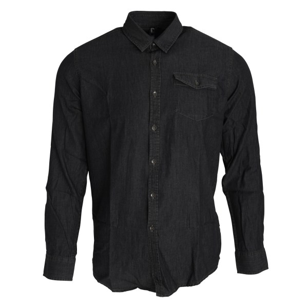 Premier Jeans Stitch Långärmad jeansskjorta L Svart jeans Black Denim L