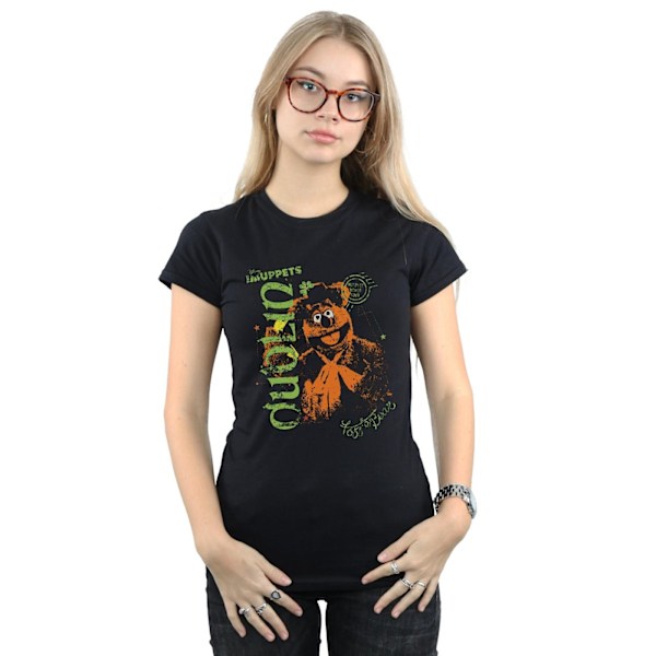 Disney Dam/Damer The Muppets Fozzie Bear I Dublin Bomull T Black L