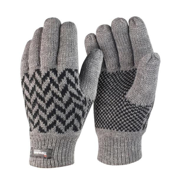 Result Winter Essentials Unisex Vuxen Thinsulate Mönstrade Vinter Grey/Black L-XL