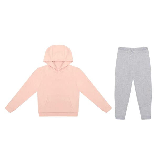 Firetrap Flicktröja och Joggers Set med Broderad Logotyp 9 Pink/Grey 9-10 Years