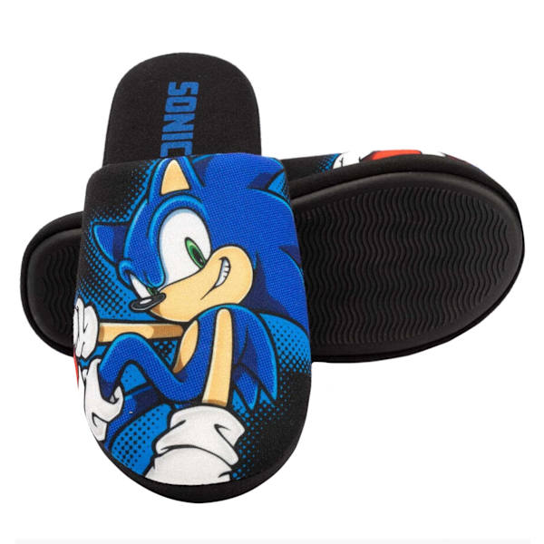 Sonic The Hedgehog Herrtofflor för Män 11 UK-12 UK Svart Black 11 UK-12 UK