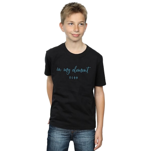 Disney Boys Frozen 2 In My Element T-shirt 9-11 år Svart Black 9-11 Years