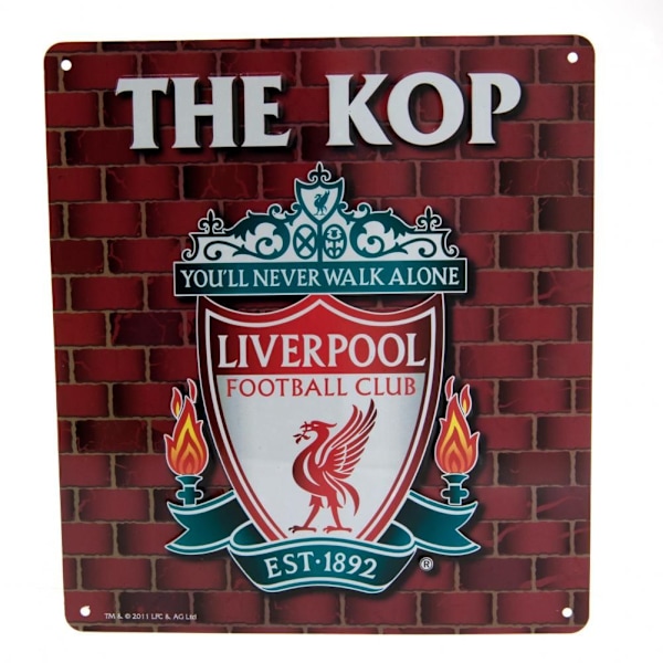 Liverpool FC The Kop Sign One Size Röd Red One Size