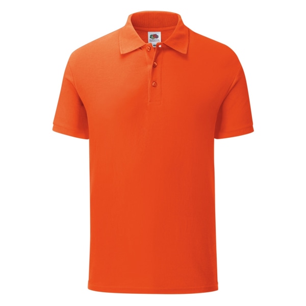 Fruit Of The Loom Herr Iconic Pique Polo Shirt XXL Flame Orange Flame Orange XXL