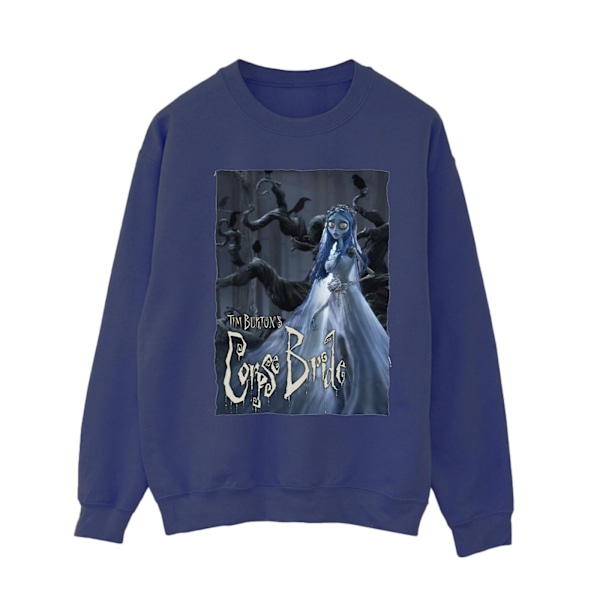 Corpse Bride Dam/Dam Bröllopsklänning Poster Sweatshirt M Marinblå Navy Blue M