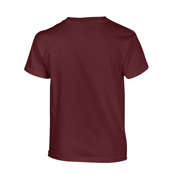 Gildan T-shirt i Tjock Bomull för Barn/Ungdomar XL Vinröd Maroon XL