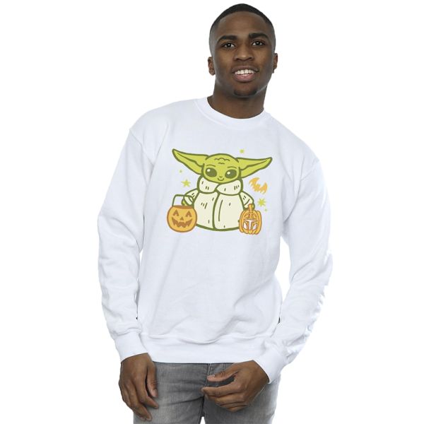 Star Wars Herr Trick Or Treat Grogu Sweatshirt 4XL Vit White 4XL
