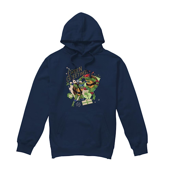 Teenage Mutant Ninja Turtles: Mutant Mayhem Julhälsning för Män Navy XXL