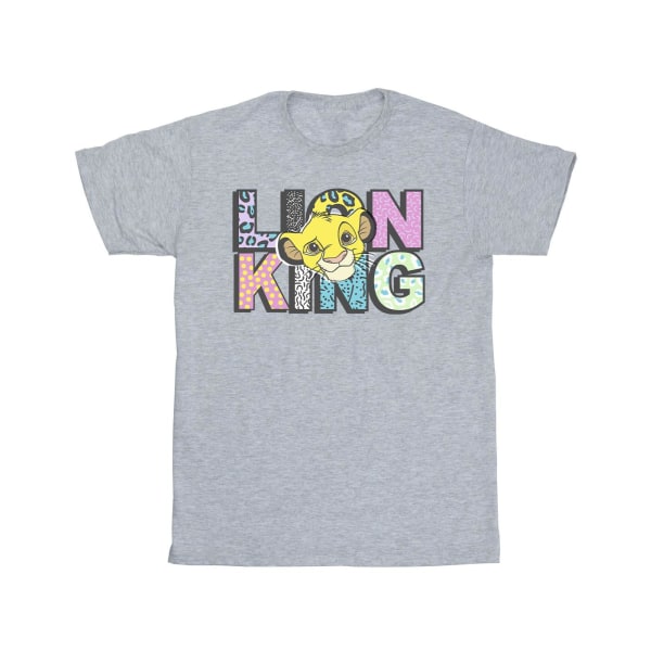 Disney Boys The Lion King Mönster Logotyp T-shirt 5-6 år Sport Sports Grey 5-6 Years