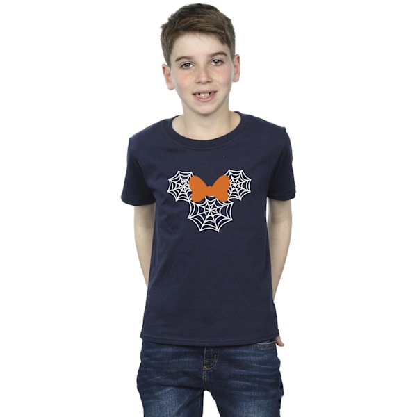 Disney Boys Minnie Mouse Spider Web Head T-Shirt 3-4 år Marinblå Navy Blue 3-4 Years