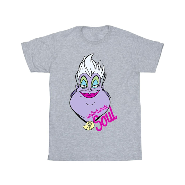 Disney Girls Villains Ursula Unfortunate Soul Bomull T-shirt 12 Sports Grey 12-13 Years