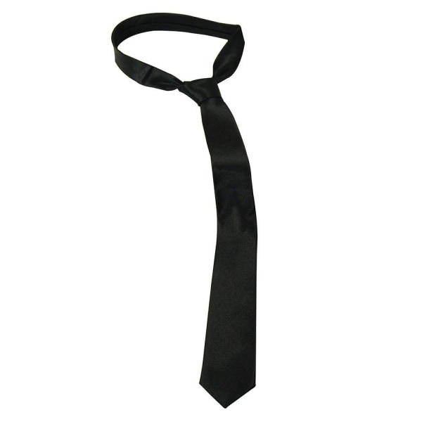 Bristol Novelty Unisex Vuxna Skinny Tie One Size Svart Black One Size