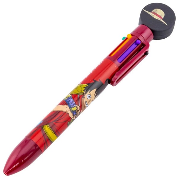 One Piece Wano Monkey D. Luffy Flerfärgad Penna En Storlek Röd/Svart Red/Black One Size