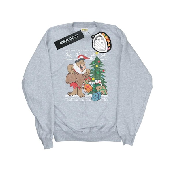 The Flintstones Dam/Damer Jul Fair Isle Sweatshirt S Heather Grey S