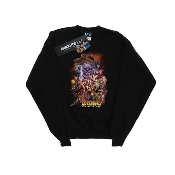 Marvel Herr Avengers Infinity War Karaktär Affisch Sweatshirt S Black S