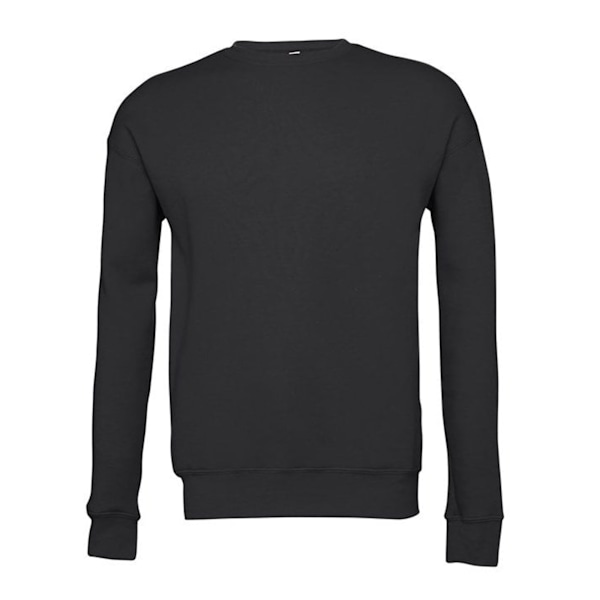 Bella + Canvas Unisex Vuxen Fleece Drop Shoulder Sweatshirt L D Dark Grey L