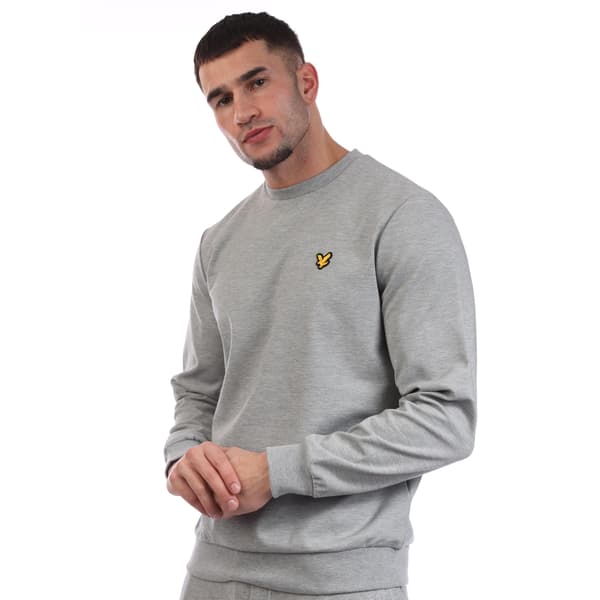 Lyle & Scott Herrtröja Fly Fleece Crew Neck M Grå Grey M