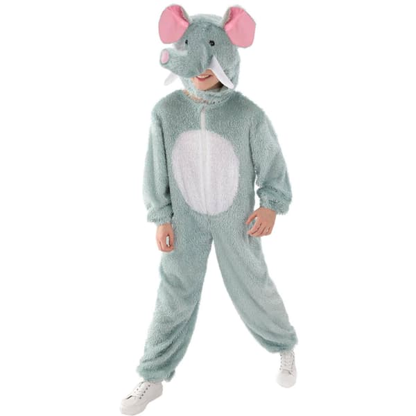 Smiffys Barn/Barn Elefantdräkt Set 4-6 År Grå/Vit Grey/White 4-6 Years