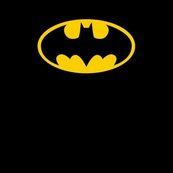 Batman Official Mens Distressed Logo Sweatshirt S Svart Black S