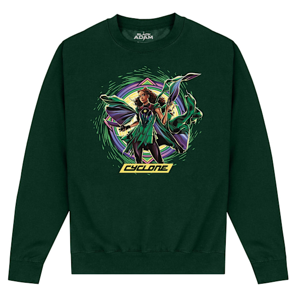 Black Adam Unisex Cyclone Sweatshirt L Flaskegrön Bottle Green L