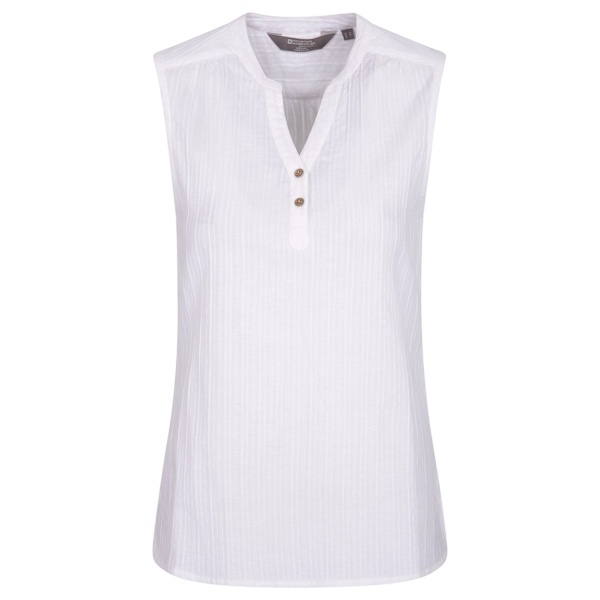 Mountain Warehouse Petra Ärmlös Skjorta Dam/Kvinnor 20 UK W White 20 UK