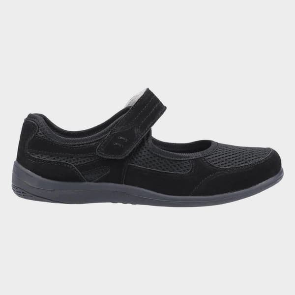 Fleet & Foster Dam/Dam Morgan Touch Fastening Mockaskor Black 6 UK