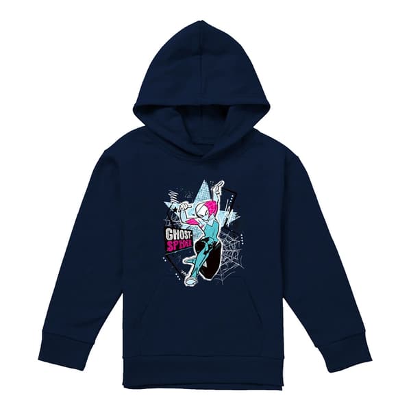 Spider-Man Barn/Kids Ghost-Spider Web Pull Over Hoodie 7-8 Navy 7-8 Years