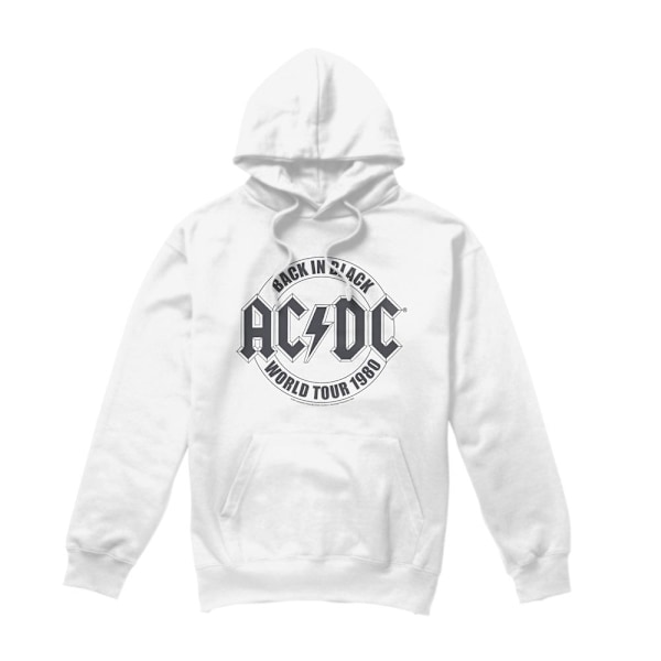 AC/DC Herr Tour Emblem Hoodie L Vit White L