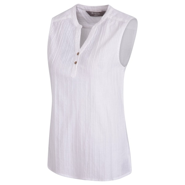Mountain Warehouse Petra Ärmlös Skjorta Dam/Kvinnor 20 UK W White 20 UK