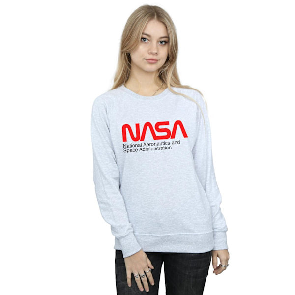 NASA Dam/Kvinnor Aeronautics And Space Sweatshirt L Sports Grå Sports Grey L