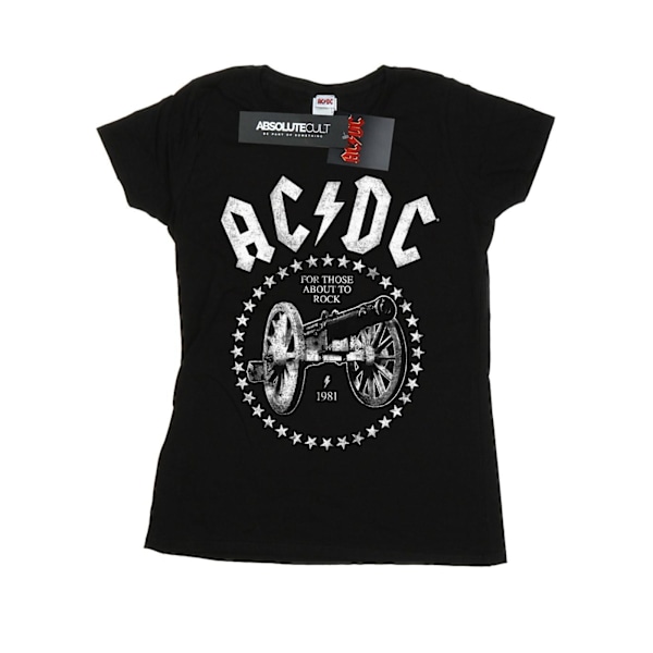 AC/DC Dam/Kvinnor We Salute You Cannon Bomull T-shirt M Svart Black M