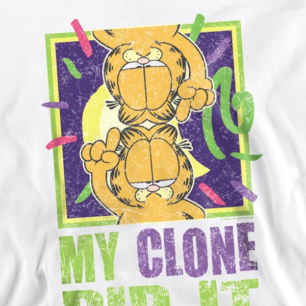 Garfield Unisex Vuxen My Clone Did It Sweatshirt M Vit White M