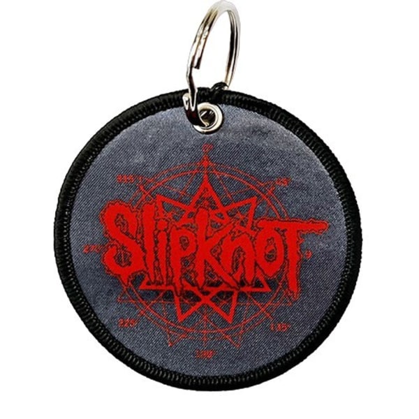 Slipknot Logo & Nonagram nyckelring One Size Grå/Röd Grey/Red One Size