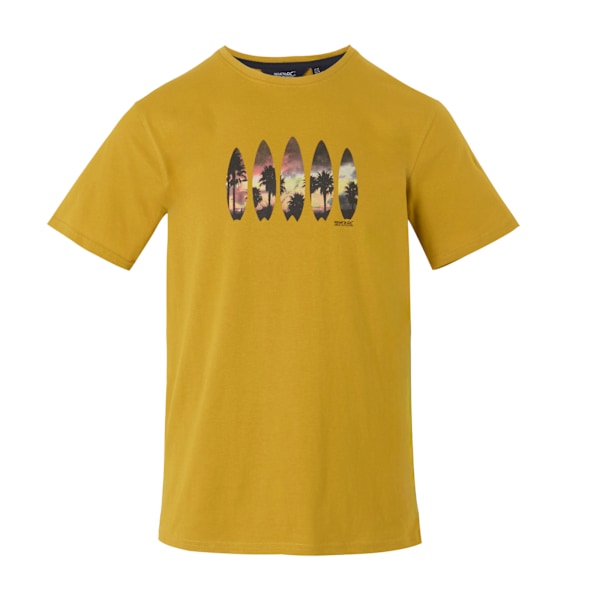 Regatta Cline IX Surfboard T-shirt för män 4XL Senapsgul Mustard 4XL