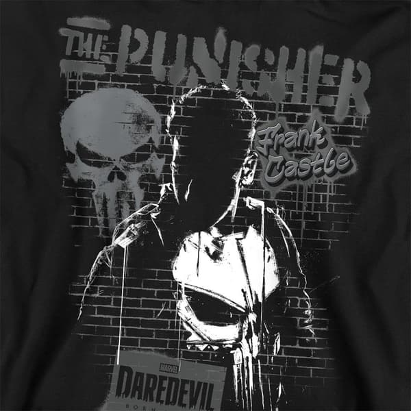 Daredevil Unisex Vuxen Born Again Punisher Graffiti Sweatshirt Black M