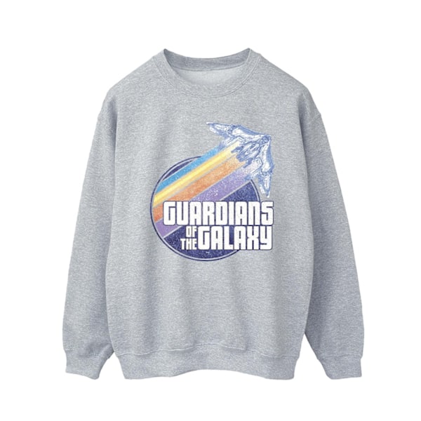 Guardians Of The Galaxy Badge Rocket Sweatshirt S Sports G för män Sports Grey S