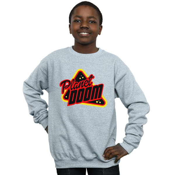Ready Player One Boys Planet Doom Logo Sweatshirt 7-8 år Spo Sports Grey 7-8 Years