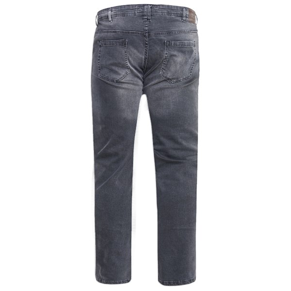 Duke Herr D555 Benson Stretch Tapered Kingsize Jeans 56R Grå S Grey Stonewash 56R