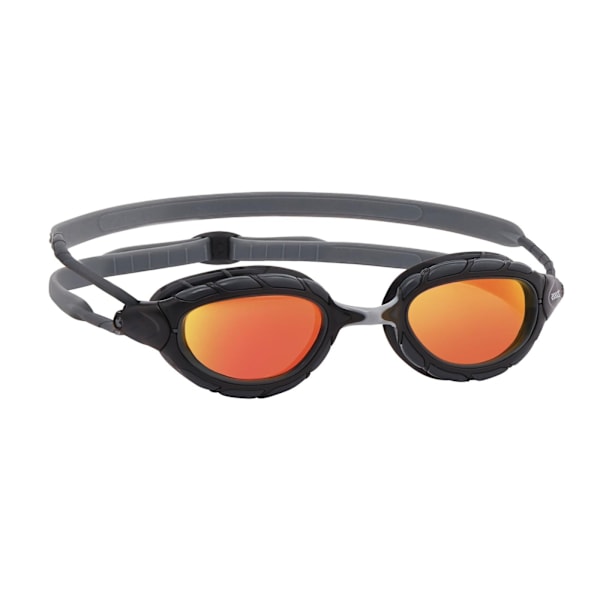 Zoggs Predator 2024 simglasögon för vuxna, unisex, en storlek, titan Titanium Grey/Orange One Size