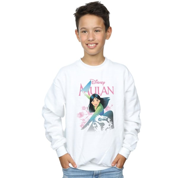Disney Pojkar Mulan My Own Hero Sweatshirt 7-8 År Vit White 7-8 Years