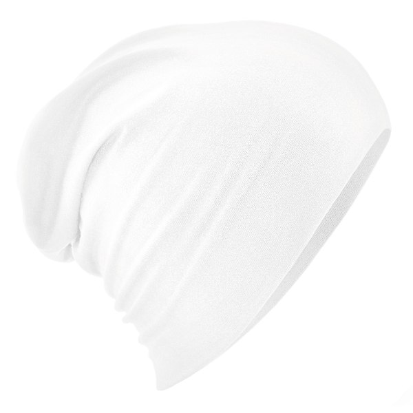 Beechfield Unisex Vuxen Hemsedal Bomull Slouch Beanie One Size White One Size