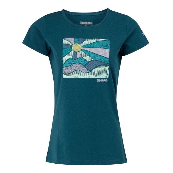 Regatta Dam/Dam Breezed IV Sun T-Shirt 8 UK Marockansk Blå Moroccan Blue 8 UK