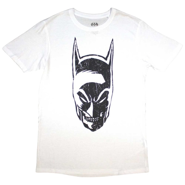 Batman Unisex Adult Snarl T-shirt L Vit White L