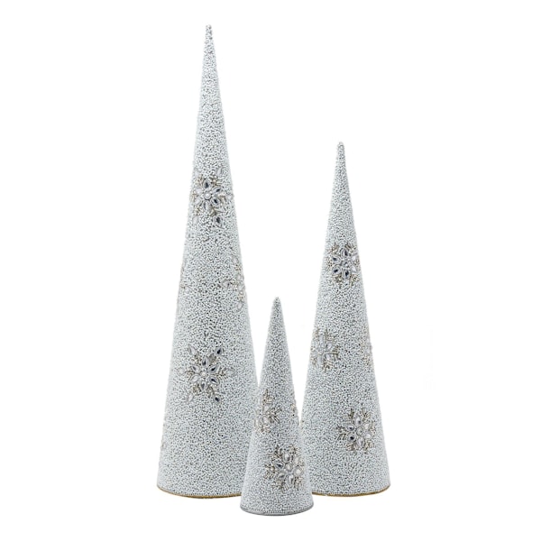 Pärlbesatt Julgranskotte - Stor One Size Vit White One Size