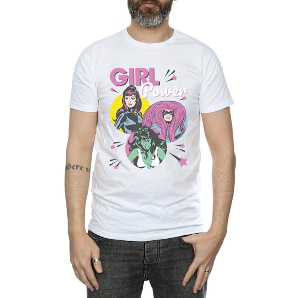 Marvel Comics Herr Girl Power T-shirt XXL Vit White XXL