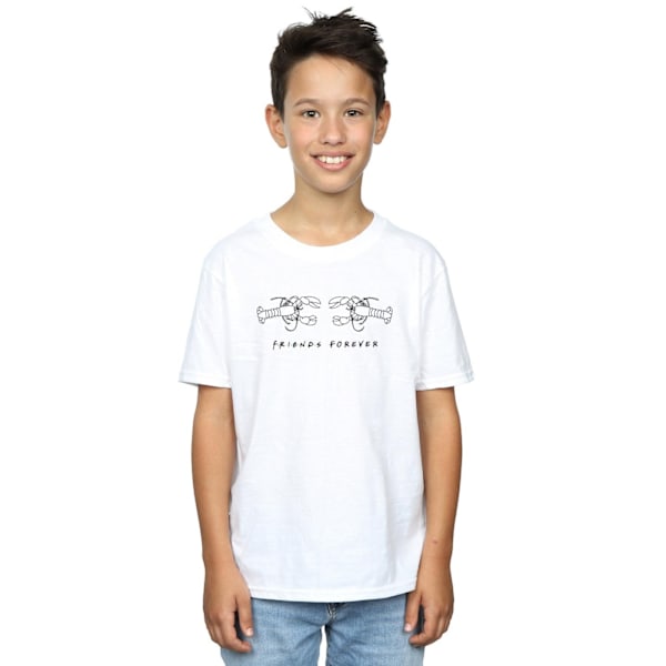 Friends Boys Lobster Logo T-Shirt 9-11 år Vit White 9-11 Years