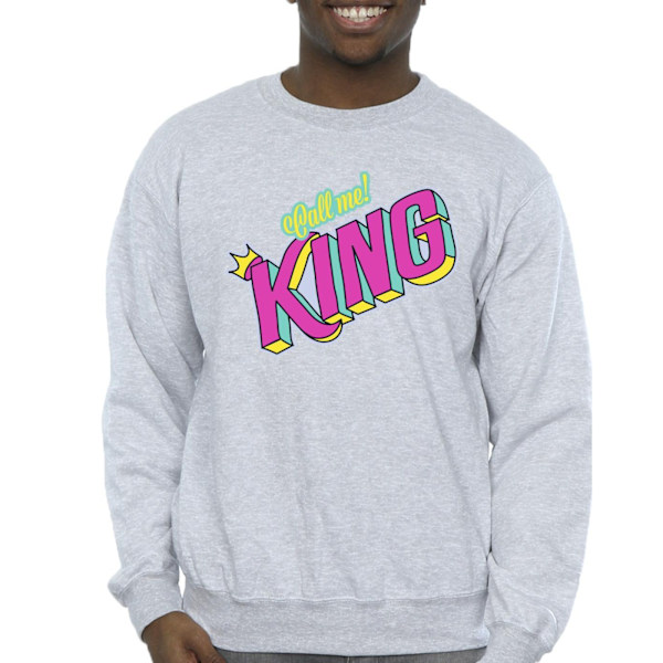 Disney Herr The Lion King Classic King Sweatshirt XXL Sports Grå Sports Grey XXL