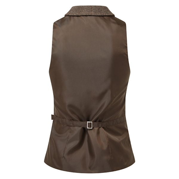 Premier Dam/Dam Herringbone Väst XS Brun Check Brown Check XS