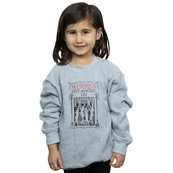 Fantastiska vidunder Girls Witches Live Among Us Sweatshirt 9-11 år Sports Grey 9-11 Years