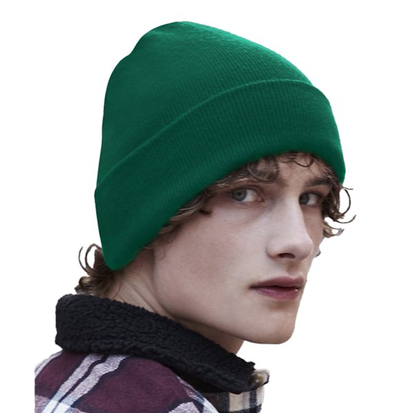 Beechfield Original Recycled Cuffed Beanie One Size Bottle Green Bottle Green One Size